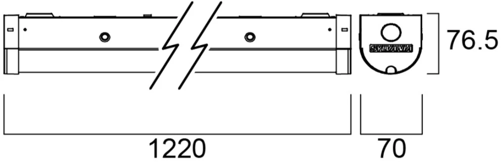 23W LED linijinis šviestuvas WAYLINE 1200, baltas, 4000K
