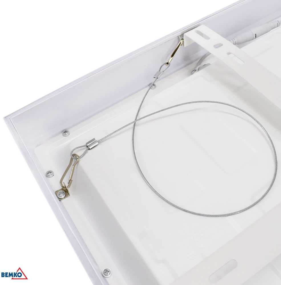 Bemko 24-34W LED paviršinė panelė GRANDER, balta, 3000K/4000K/6500K, IP44