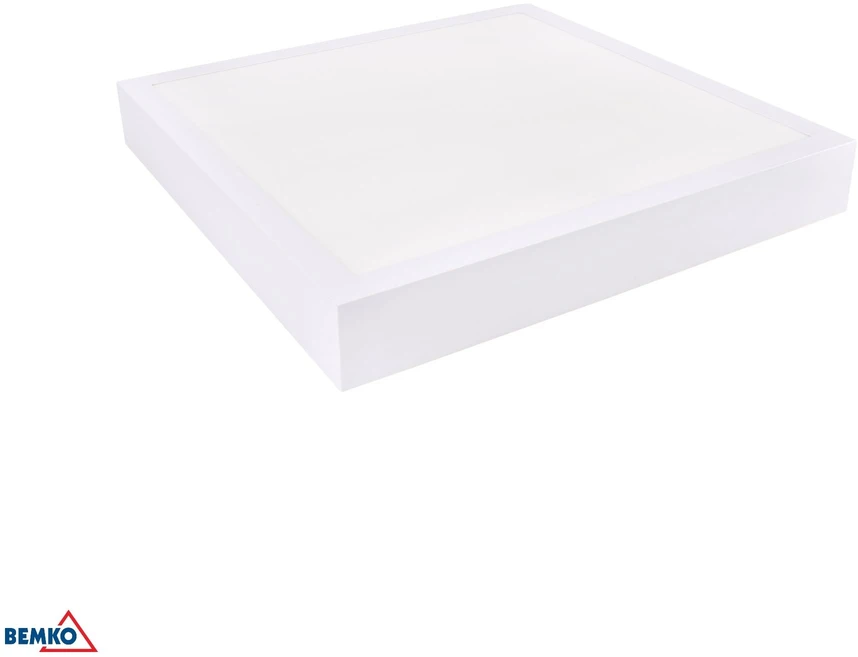 Bemko 24-34W LED paviršinė panelė GRANDER, balta, 3000K/4000K/6500K, IP44