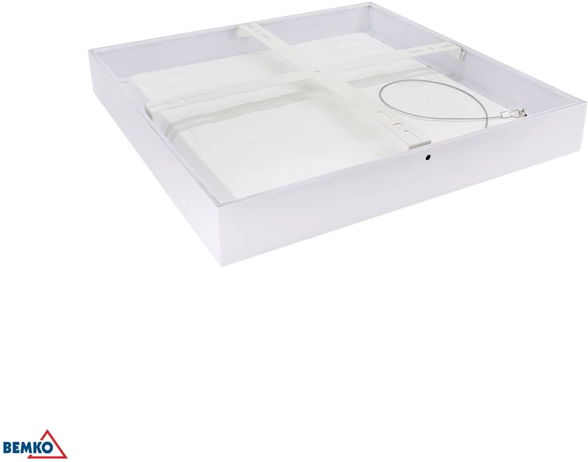 Bemko 24-34W LED paviršinė panelė GRANDER, balta, 3000K/4000K/6500K, IP44