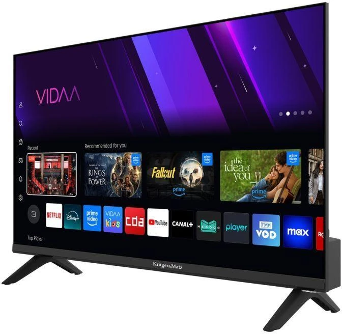 Televizorius 24 colių įstrižainės „KrugerMatz“ išmanusis VIDAA DVB-T2 televizorius