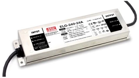 240W LED impulsinis maitinimo šaltinis MEAN WELL, 48V, 5A, IP67, PFC, DALI