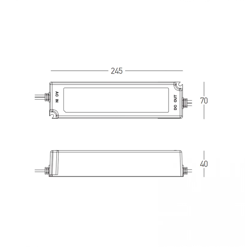 240W LED maitinimo šaltinis, baltas, 48V, IP20, dimeriuojamas, 25481