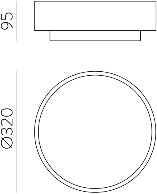24W LED lubinis šviestuvas DINS, matinės nikelio sp., 2700/3000/4000K, dimeriuojamas, IP44, P0395272NMDP