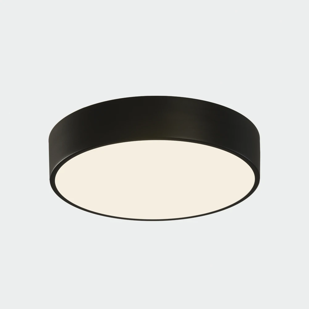 24W LED lubinis šviestuvas DINS, matinės juodos sp., 2700/3000/4000K, IP44, P0395272NL