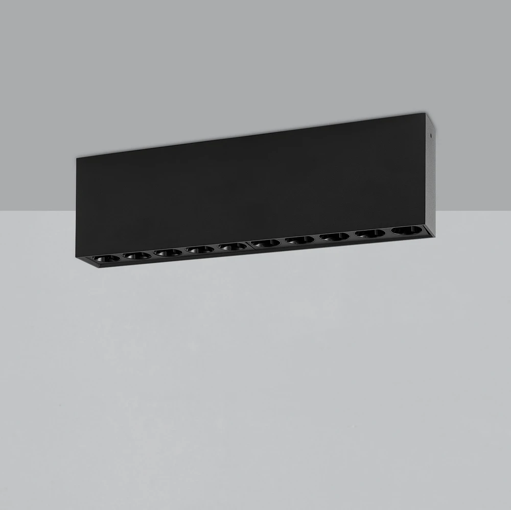 24W LED lubinis šviestuvas INVISIBLE, juodas, 3000K, dimeriuojamas, P3980100NDP