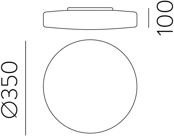 24W LED lubinis šviestuvas MOON, baltas, 2700/3000/4000K, IP44, P0969272OP