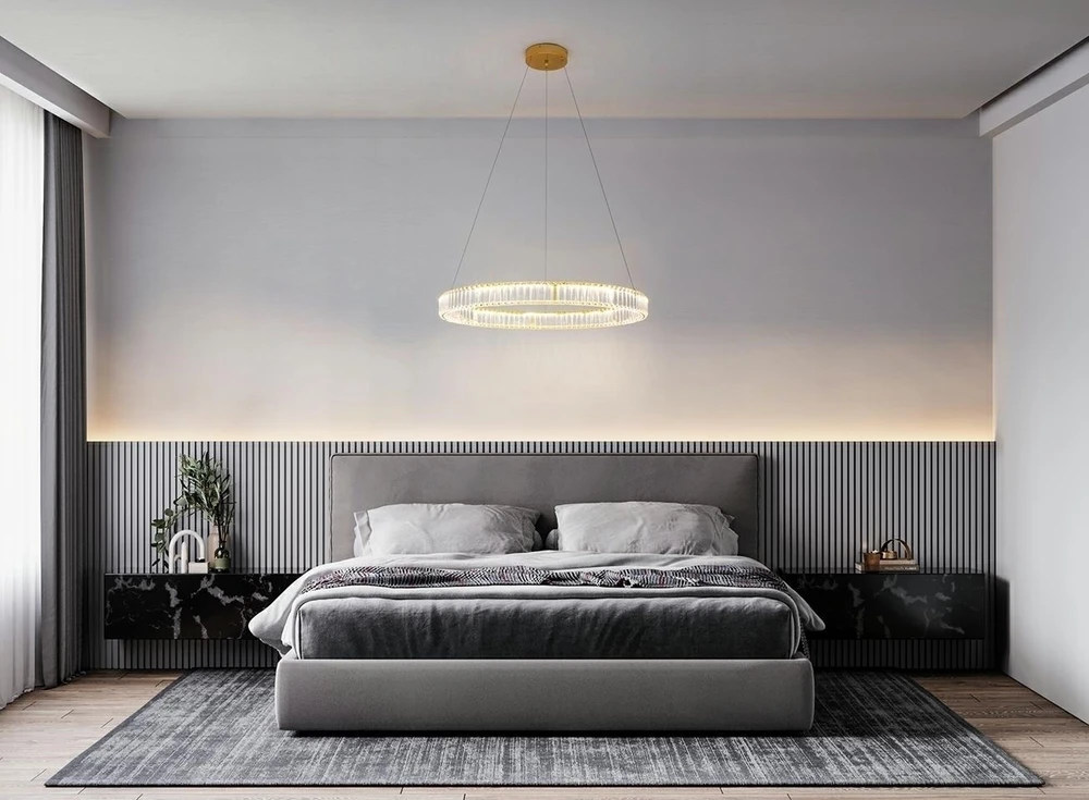 24W LED pakabinamas šviestuvas LIBERTY 40, aukso sp., 3000K