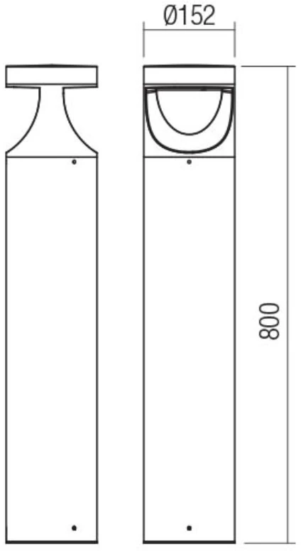 24W LED pastatomas lauko šviestuvas XWALK, rūdžių sp., 3000K, IP65, 90504