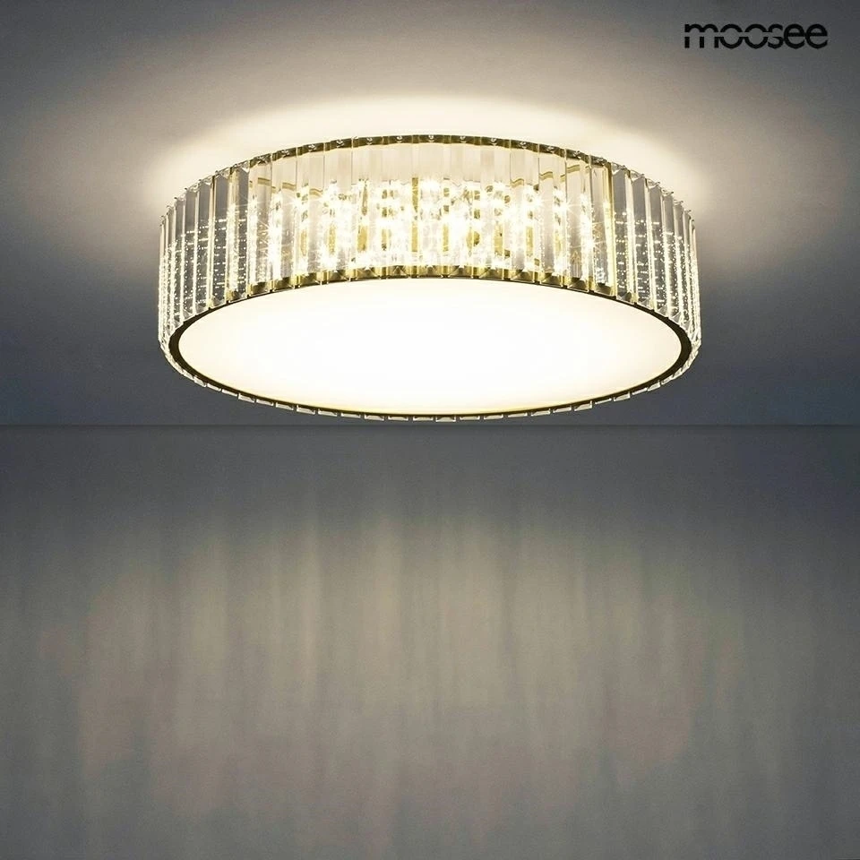 Lubinis šviestuvas 24W LED paviršinis šviestuvas CROWN 50, aukso sp., 3000K