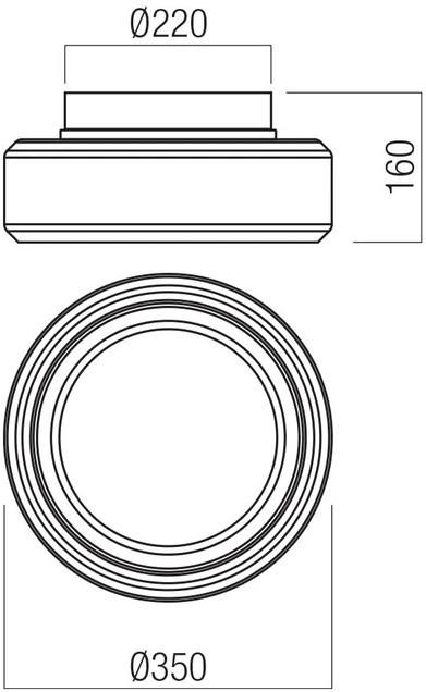 Lubinis šviestuvas 24W LED paviršinis šviestuvas SOLERA, juodos/baltos/dūmų sp., 3000/4000K, 01-3589