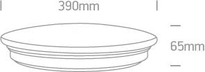 Lubinis šviestuvas 24W LED plafonas, baltas, 3000K, 62026B/W