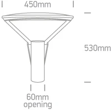 25-75W LED gatvės šviestuvas, juodas, 2700/3300/4000K, IP66, 70112/B/V
