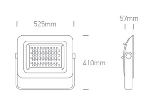 250W AC LED prožektorius su reguliuojamu laikikliu, 6000K, IP65, 7028CF/B/D