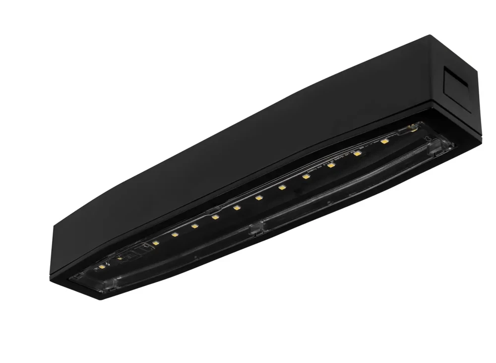 2,5W evakuacinis šviestuvas SUPREMA D-std CB IP54 NT, juodas