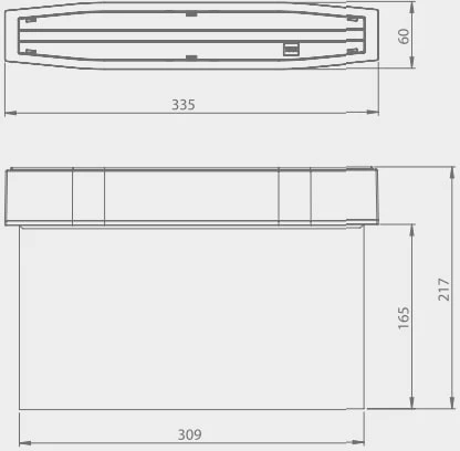 2,5W evakuacinis šviestuvas SUPREMA D-std CB IP54 NT, baltas