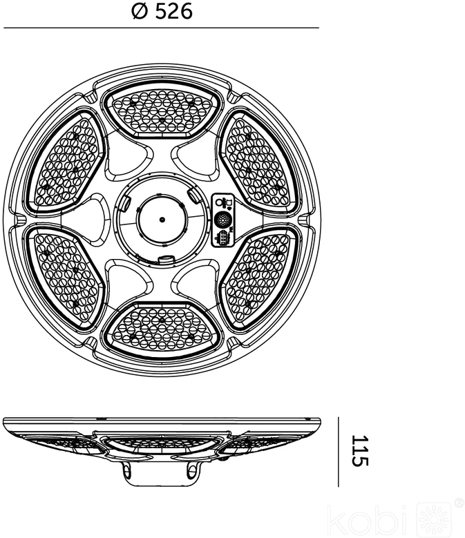 25W LED gatvės šviestuvas su saulės baterija SOLSUMI CIRCLE, juodas, 4000K, su judesio davikliu, IP54
