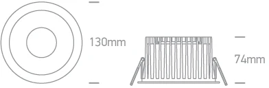25W LED įleidžiamas vidaus/lauko šviestuvas, baltas, 3000/3500/4000K, IP65, 10125G/W/V
