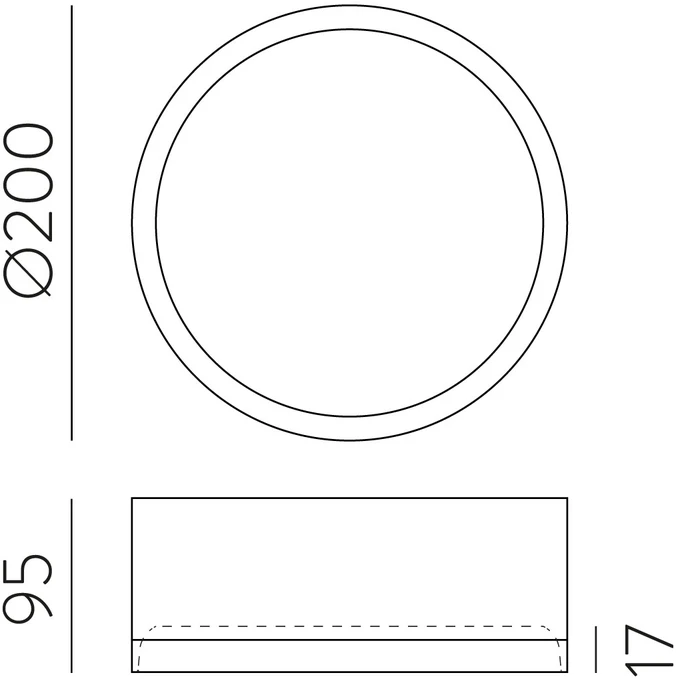 25W LED lubinis šviestuvas TECH, baltas, 3000/4000K, dimeriuojamas, IP44, P3987270BDP