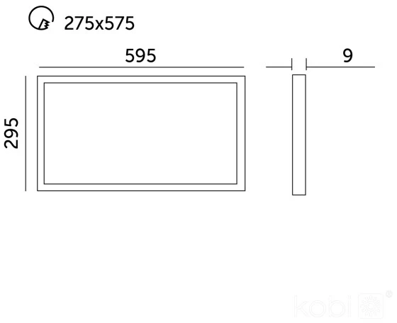 25W LED panelė NELIO G2 PRO, 30x60cm, balta, 4000K