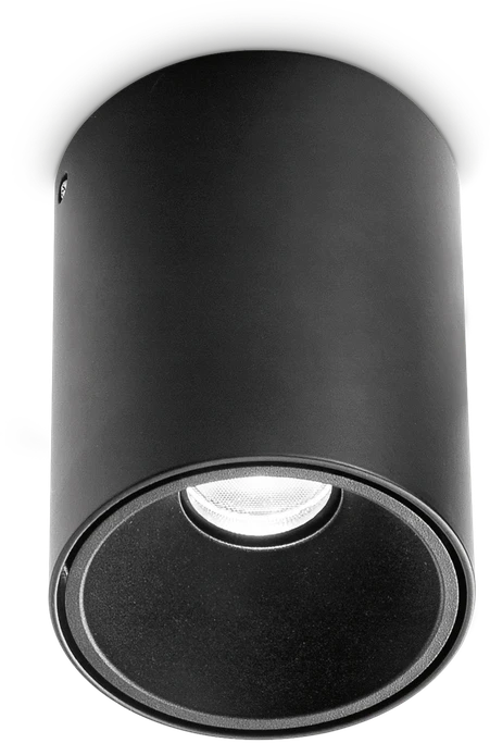 Lubinis šviestuvas Ideal Lux 25W LED paviršinis šviestuvas NITRO, juodas, 3000K, 322711