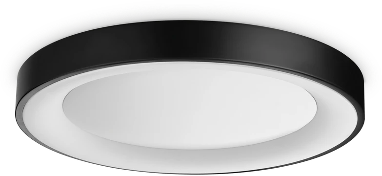 Lubinis šviestuvas Ideal Lux 25W LED paviršinis šviestuvas PLANET, juodas, 3000K, 328157