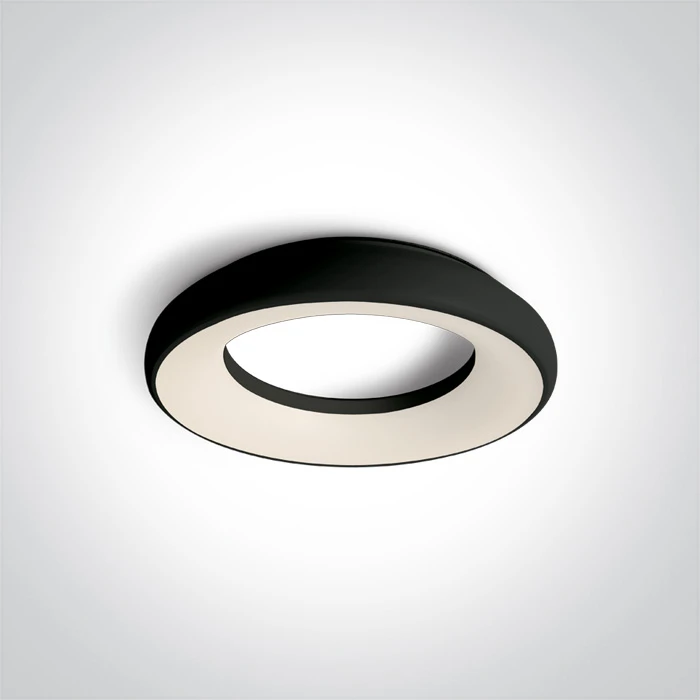 Lubinis šviestuvas 25W LED plafonas, juodas, 3000K, 67402/B/W