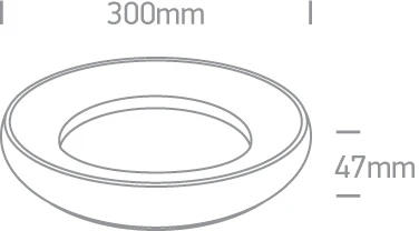 Lubinis šviestuvas 25W LED plafonas, juodas, 3000K, 67402/B/W
