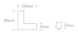 25W šviestuvas į magnetines sistemas ONELIGHT MAXI, juodas, 3000K, 42100E/B/W