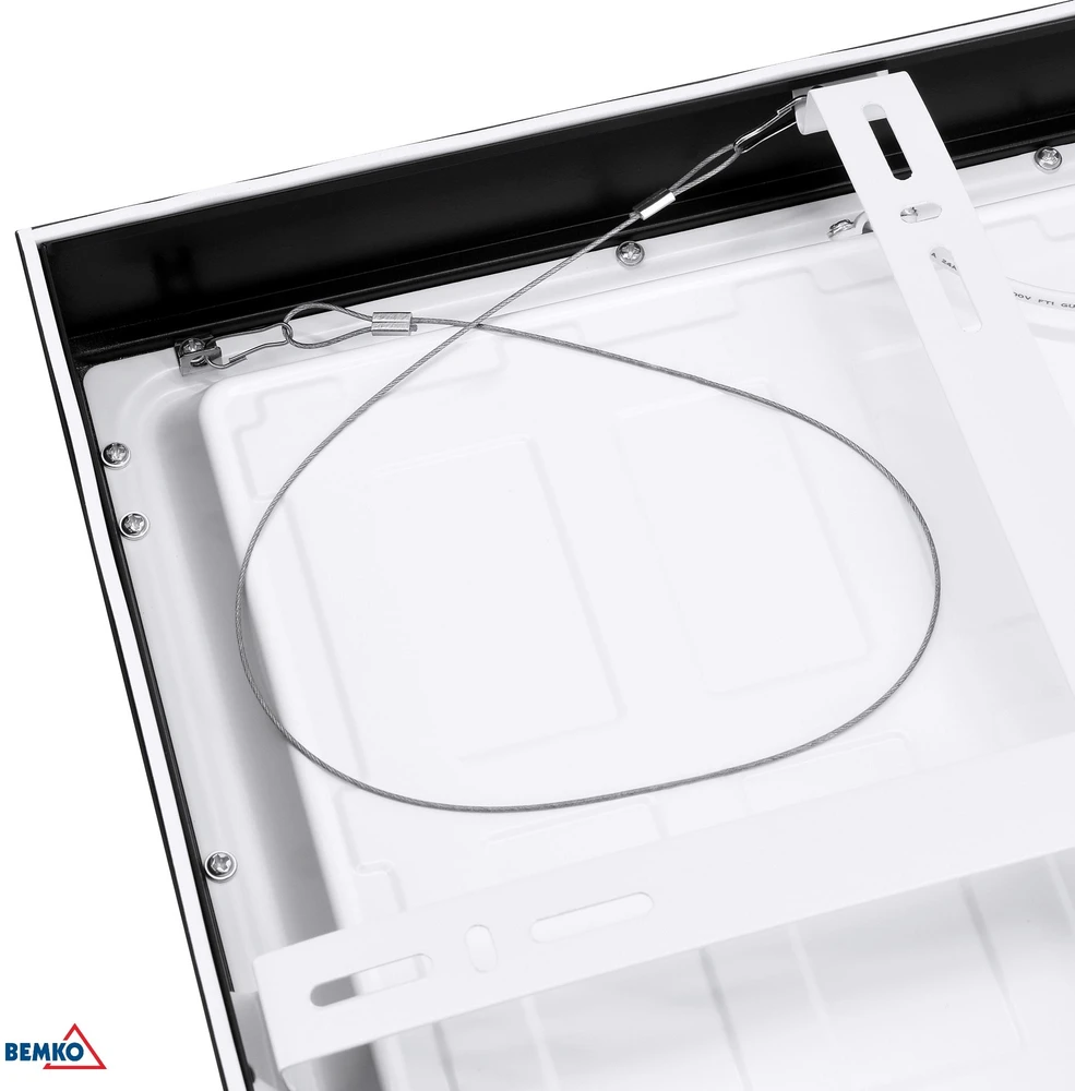 Luxmena 26-34W LED paviršinė panelė GRANDER, juoda, 3000K/4000K/6500K, IP44