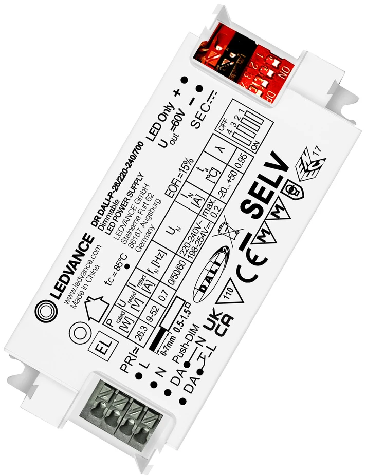 Ledvance 26,30W LED maitinimo šaltinis, DALI, 700mA