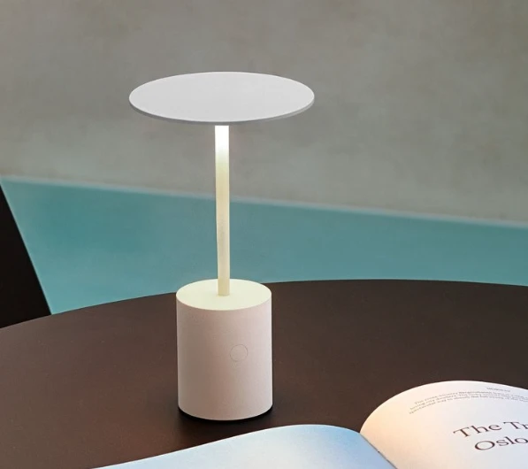 2,6W LED nešiojamas, įkraunamas belaidis šviestuvas YORU, baltas, 2700K, dimeriuojamas