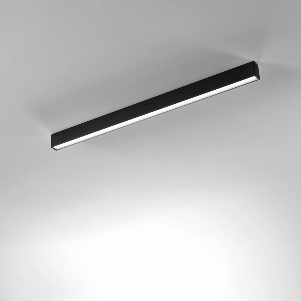 Pakabinamas šviestuvas 26W LED pakabinamas linijinis šviestuvas BUILD, juodas, 3000K