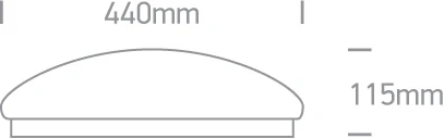 Lubinis šviestuvas 26W LED plafonas, baltas, 3000K, 62024C/W