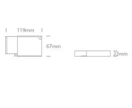 2,7-44W LED maitinimo šaltinis, 300-1050mA, 10-42V, DALI/PUSH, 89040L