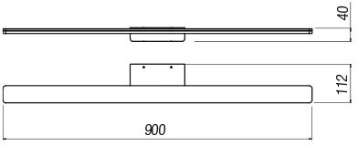 27,39W LED sieninis šviestuvas BARRIO, baltas, 3000K, IP44, 01-2505