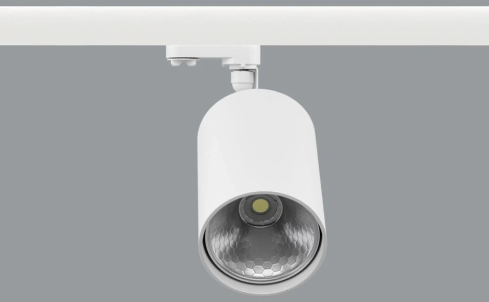 28,6W LED akcentinis šviestuvas LUXCAN R į 3 fazių bėgelius, baltas, 4000K, 36º