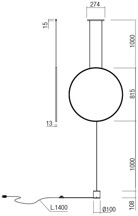 28W LED grindinis/pakabinamas šviestuvas SLICK, matinės aukso sp., 3000K, 01-2198