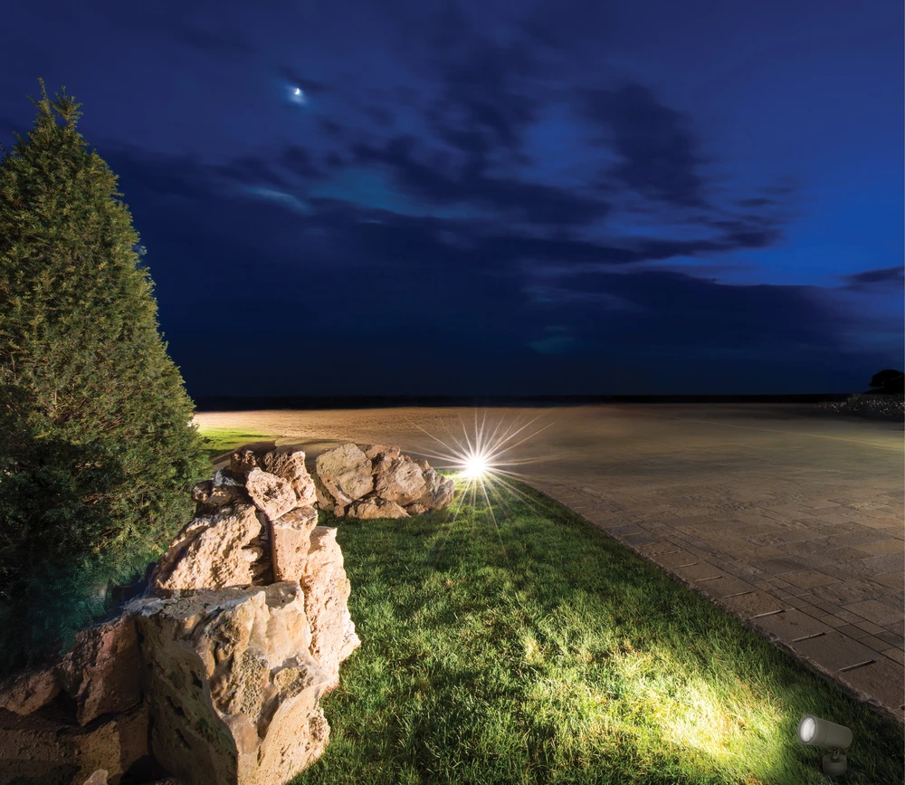 28W LED įsmeigiamas lauko šviestuvas, tamsiai pilkas, 3000K, IP65, E470