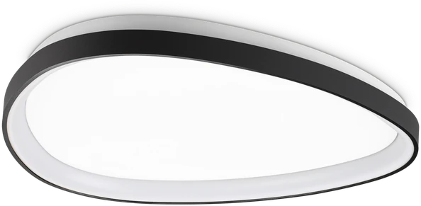 Lubinis šviestuvas Ideal Lux 28W LED paviršinis šviestuvas GEMINI, juodas, 3000K, dimeriuojamas, 328959