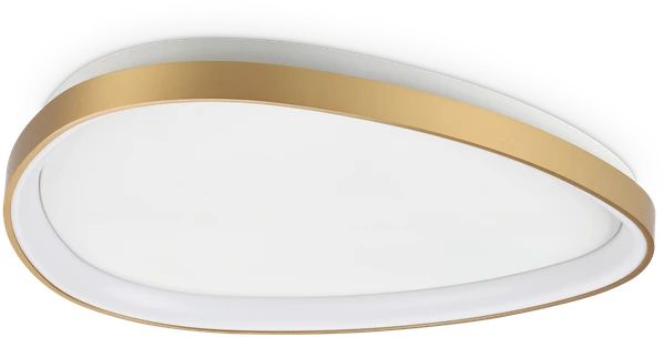 Lubinis šviestuvas Ideal Lux 28W LED paviršinis šviestuvas GEMINI, žalvario sp., 3000K, dimeriuojamas, 328966