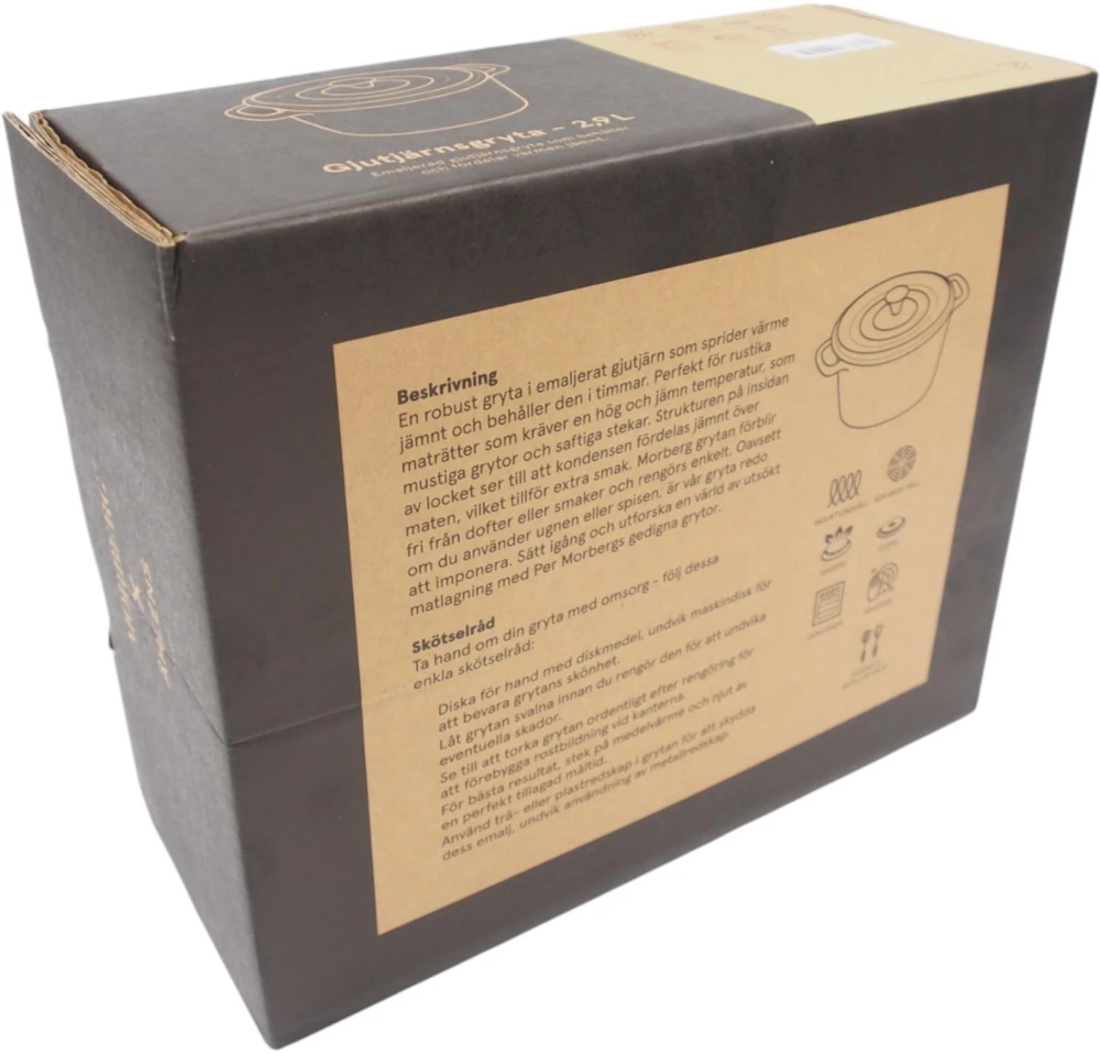2,9 L MORBERG x ÅHLÉNS emaliuotas ketaus puodas
