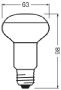 Ledvance 2,9W LED lemputė, E27, 2700K