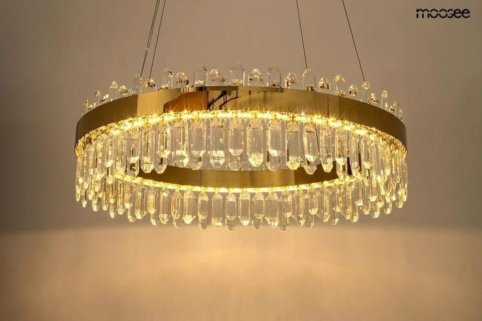 29W LED pakabinamas šviestuvas AMIRA 80, aukso sp., 3000K