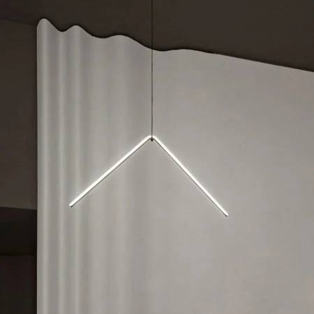 29W LED pakabinamas šviestuvas ARRANGEMENTS BROKEN LINE, juodas, 2700K, dimeriuojamas