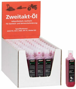 Divinol 2T pusiau sintetinė 0.1L Raudona.API TC, JASO FD, 1:50