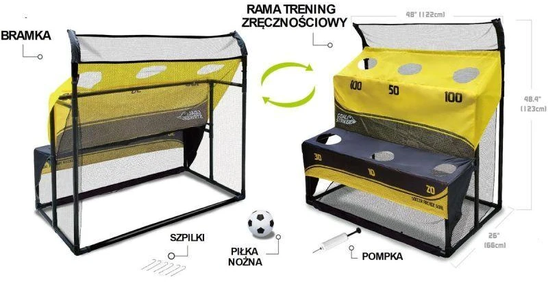 INNA Futbolo treniruoklis su vartais 2in1