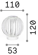 2W LED įkraunamas stalo šviestuvas DIAMOND, skaidrus, 3000K, dimeriuojamas, 343488