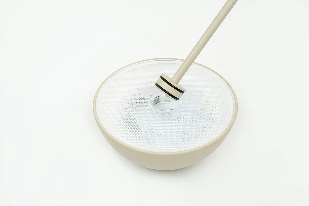 2W LED įkraunamas stalo šviestuvas, smėlio sp., 2700K, dimeriuojamas, IP44, E486