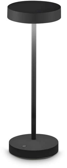 Ideal Lux 2W LED įkraunamas stalo šviestuvas TOFFEE, juodas, 3000K, IP54, 328614